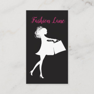 Ladies Fashion Shopping Business Card