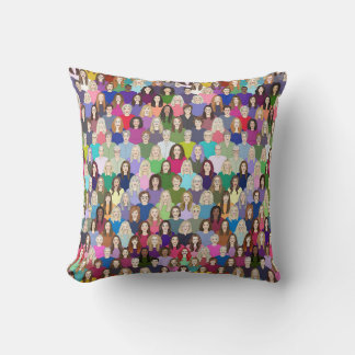 ladies & feminists 2025 edition throw pillow