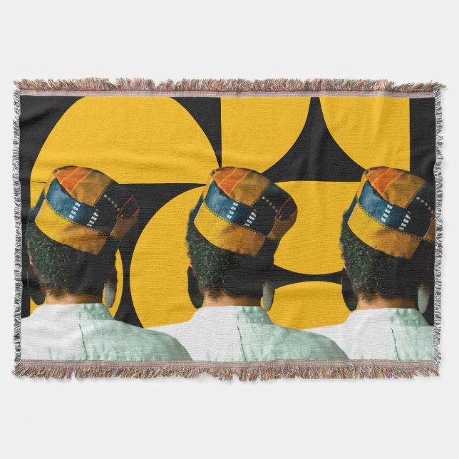 Ladies First Throw Blanket (Front)