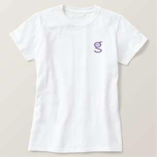 Ladies Fitted Polo w Purple Logo