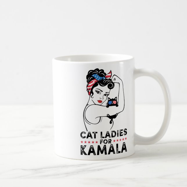 Ladies For Kamala Harris For President 2024 Electi Coffee Mug (Right)