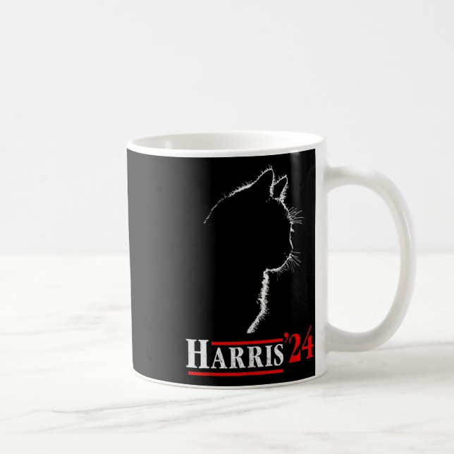 Ladies For Kamala Kamala Walz 2024 President Kamal Coffee Mug (Right)