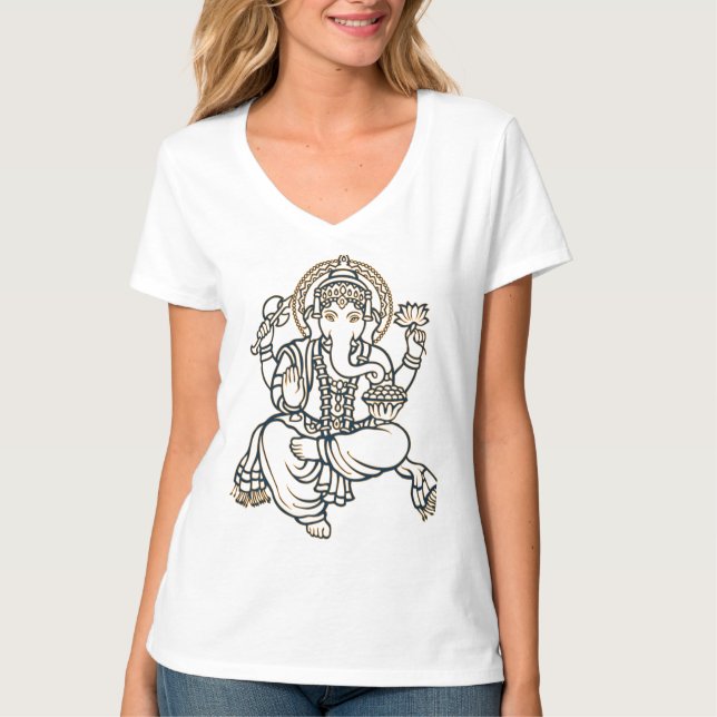 Ladies Ganesh Tee (Front)
