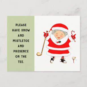 Ladies Golf Christmas Cards