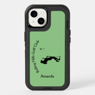 Ladies Golf Club Name and Personal Name OtterBox iPhone 14 Case
