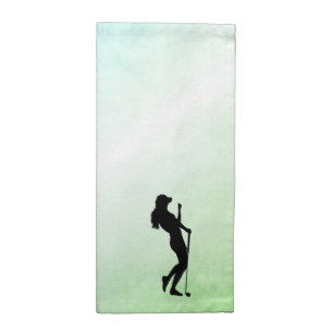 Ladies Golf Green Cloth Napkin