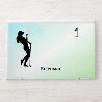 Ladies Golf Green HP Laptop Skin