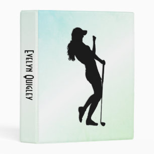 Ladies Golf Green Mini Binder