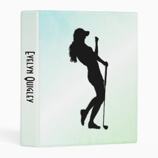 Ladies Golf Green Mini Binder