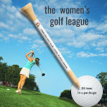 LADIES GOLF LEAGUE CART GOLF TEES<br><div class="desc">LADIES GOLF LEAGUE with Golf Cart Golf Tees - There are several tee colors to select from and, on request, we can change the color of the added background. Personalized tees are appropriate for many occasions and are also excellent branding for the club. For design assistance, just send a message...</div>