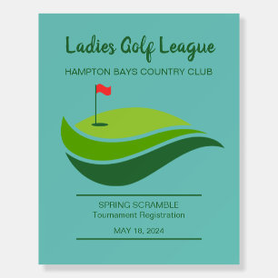 Ladies Golf League Event Poster