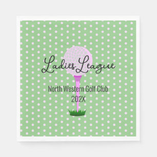 Ladies Golf League Golf Party Napkins
