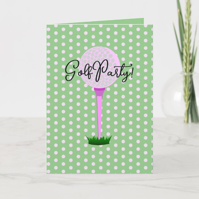 Ladies Golf League Party Invitation (Front)