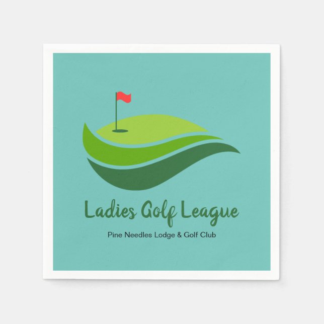Ladies Golf League Party Napkin (Front)