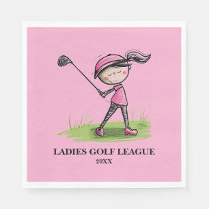 Ladies Golf League Party Napkins
