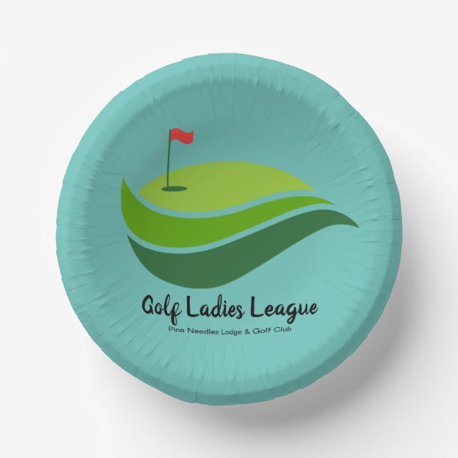 Ladies Golf League Party Paper Bowl (Front)