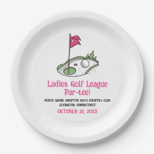 Ladies Golf League Party Plate