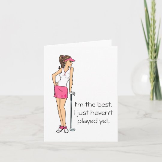 Ladies Golf Note Cards, Unique Note Cards