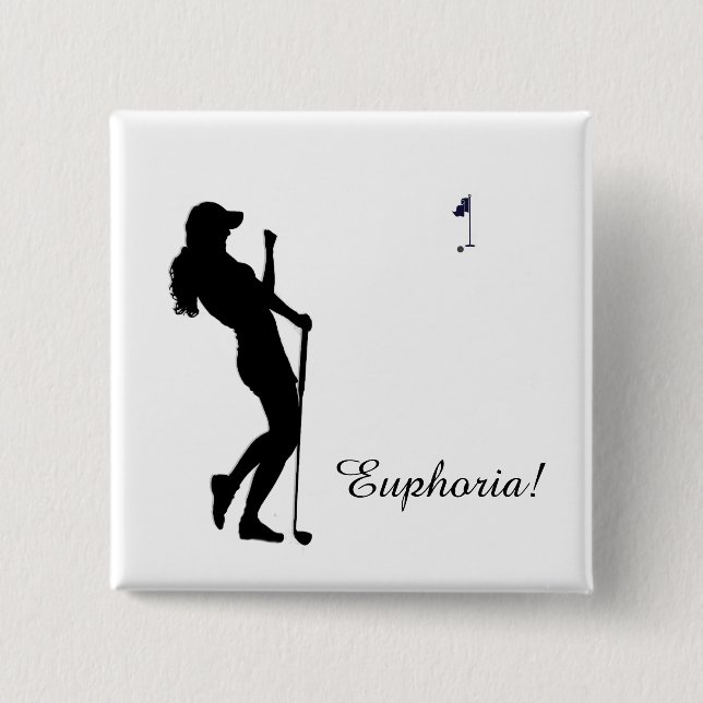 Ladies Golfer Personal  Button (Front)