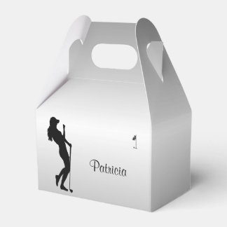 Ladies Golfer Personal  Favor Boxes