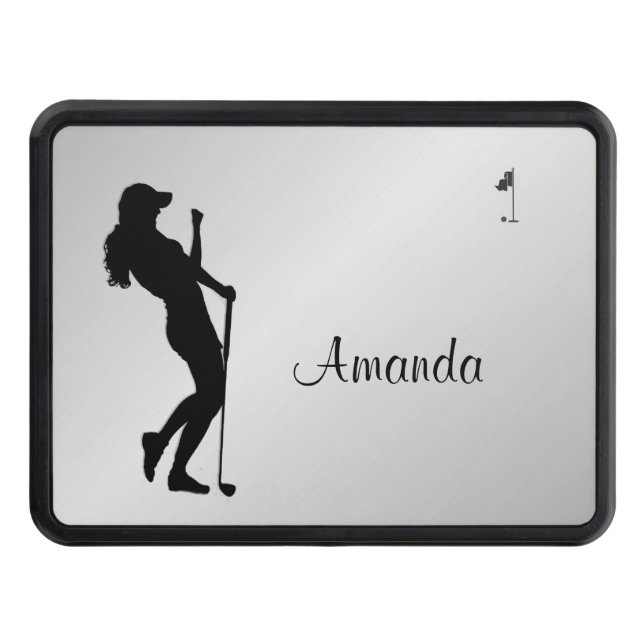 Ladies Golfer Personal  Hitch Cover (Front)
