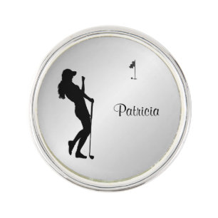 Ladies Golfer Personal Lapel Pin