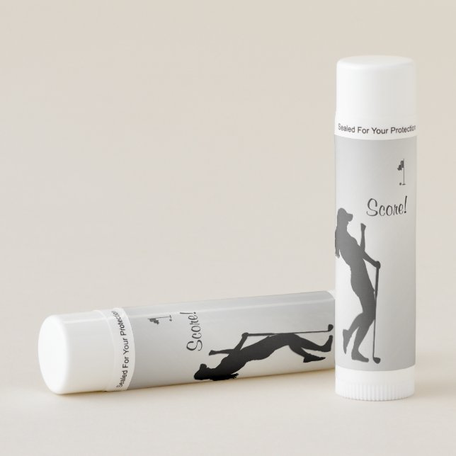 Ladies Golfer Personal  Mouse Pad Lip Balm (Front)