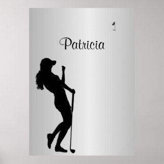 Ladies Golfer Personal  Poster