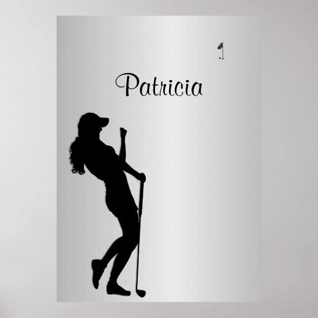 Ladies Golfer Personal  Poster (Front)