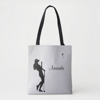 Ladies Golfer Personal Tote Bag
