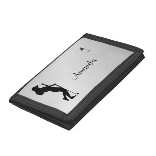 Ladies Golfer Personal Tri-fold Wallet