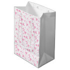 Ladies Golfing Pattern Pink White Preppy Toile