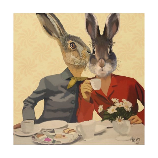 Ladies Gossiping Wood Wall Art (Front)