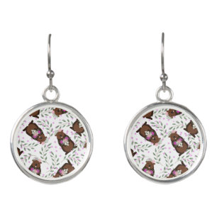 Ladies Groundhog Day Drop Earrings