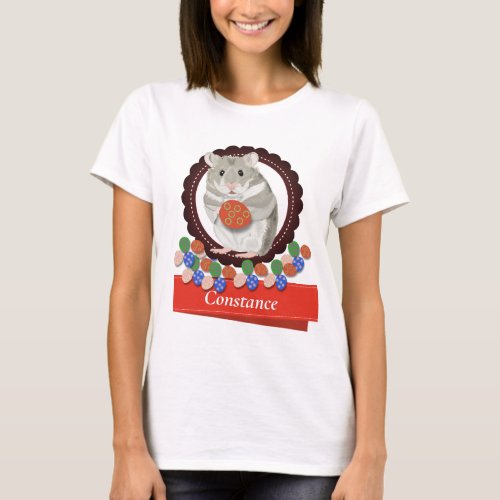 Ladies Hamster Easter T_Shirt
