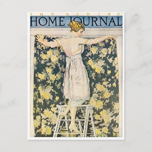 Ladies Home Journal 1921 cover by Coles Phillips Postcard