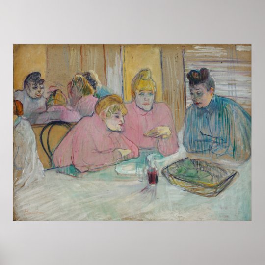 Ladies in Dining Room Toulouse-Lautrec Archival Poster