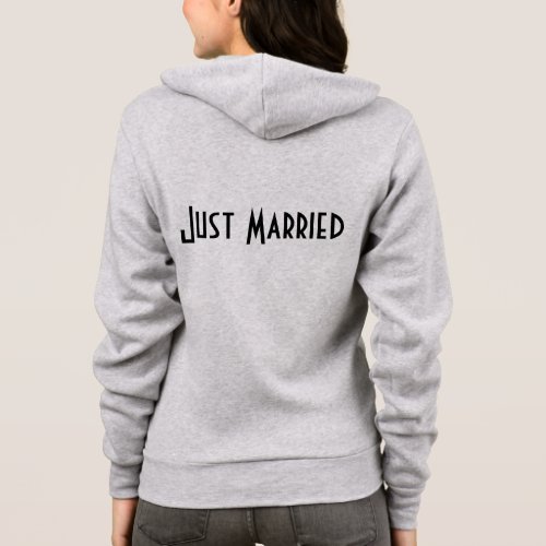 Ladies Just Married Hoodie