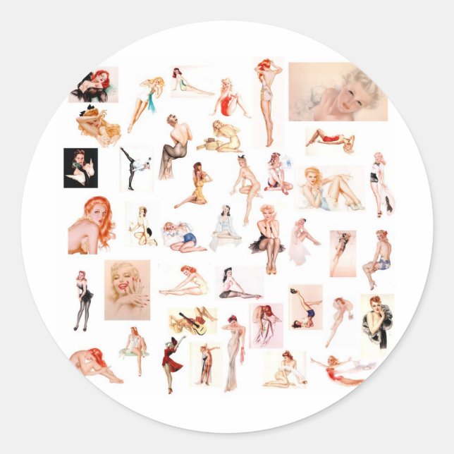 Ladies Ladies Ladies! Classic Round Sticker (Front)
