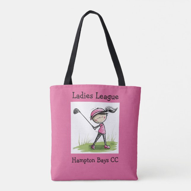 Ladies League Golf Tote – Custom Club Name/Graphic Bag (Back)