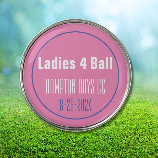 Ladies League Tournament Souvenir Golf Ball Marker (Creator Uploaded)