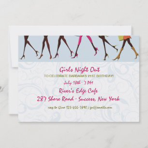 Ladies Legs Girl's Night Out Invitation