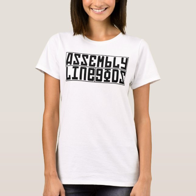 Ladies Logo Plain - Black T-Shirt (Front)