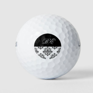 Ladies Monogram Damask Golf Balls