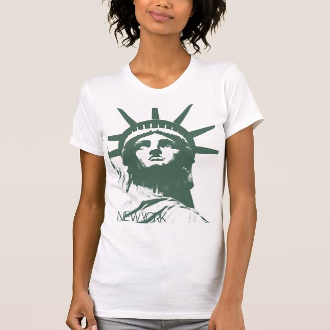 Ladies New York Tank Top Statue of Liberty Shirt (Front)