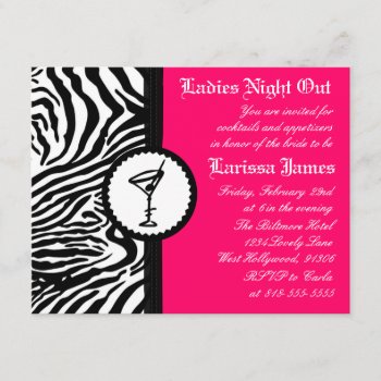 Ladies Night  Bachelorette Party Invitation by Case_Depot at Zazzle