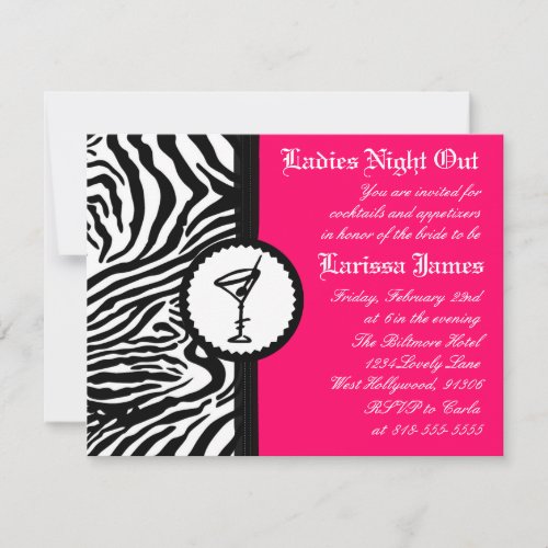 Ladies Night, Bachelorette Party Invitation