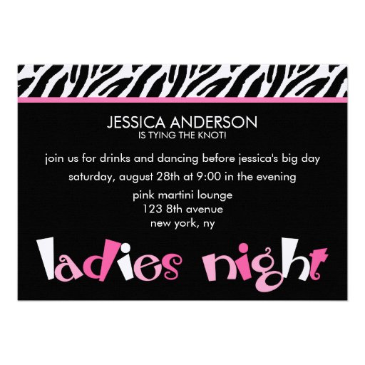 Ladies Night Invitations 6