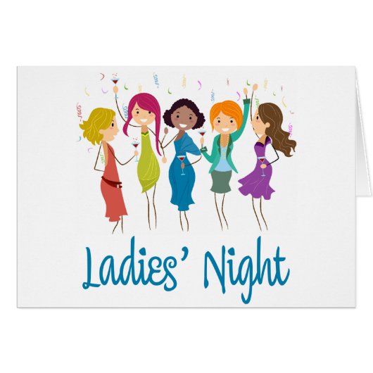 Ladies' Night Cards (Front Horizontal)
