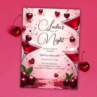 Ladies Night Cherry Galentine's Cocktail Party